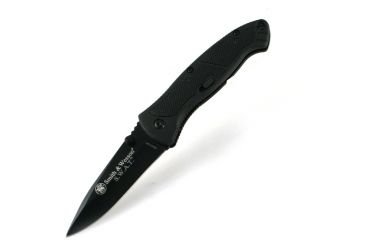 Image of Smith &amp; Wesson SWAT Magic, Medium, Black Handle, Black Blade, Plain SWATMB
