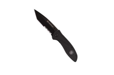 Image of Smith &amp; Wesson Tanto Rubberized Aluminum 3.5in, Folding Knife, 1084310