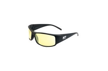 Image of Smith &amp; Wesson Thunderbolt Full Frame Shooting Glasses, Matte Black/Amber, 110167