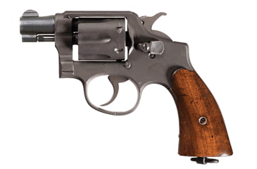 Image of Smith &amp; Wesson Victory Revolver, .38 Special, 2in barrel, steel frame, smooth walnut grip, revolving chamber, fixed blade and notch, 6 round magazine, SW-Victory-2-FRRMPG