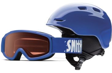 Image of Smith Zoom/Sidekick Youth Combo-Cobalt-Youth Small