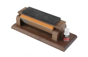 Image of Smiths 8in Diamond Tri-Hone, w/ Black Arkansas Stone in Wooden Box, 50614