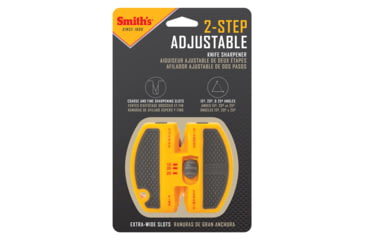 Image of Smiths 2-Step Diamond Adjustable Knife Sharpener, Orange/Gray, SP-50917
