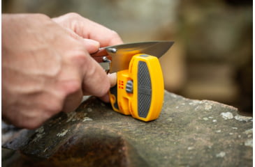 Image of Smiths 2-Step Diamond Adjustable Knife Sharpener, Orange/Gray, SP-50917