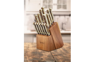 Image of Smiths Cabin &amp; Lodge Cutlery 15-Pcs Block Set, Stag, 51032