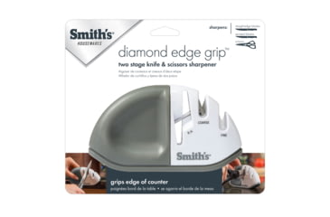 Image of Smiths Diamond Edge Grip MAX Sharpener, Gray/White, SP-51003