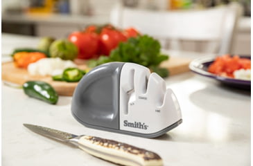 Image of Smiths Diamond Edge Grip MAX Sharpener, Gray/White, SP-51003