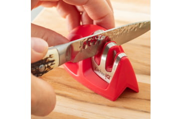 Image of Smiths Edge Grip 2-Stage Knife Sharpener, Red, SP-50883