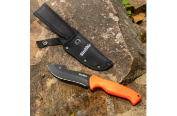 Image of Smiths Edgesport Fixed Blade Gut Hook Combo Knife, 4 in, Blaze Orange, SP-51235