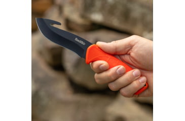 Image of Smiths Edgesport Fixed Blade Gut Hook Combo Knife, 4 in, Blaze Orange, SP-51235