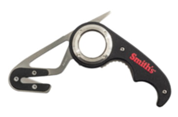 Image of Smiths EdgeSport Folding Gut Hook/Seatbelt Cutter Knife, ABS Handle, Black, SP-51103