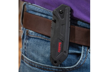 Image of Smiths Edgework-Site American Tanto Folding Knife, 3 in, Frame Lock, Black, SP-51242