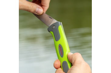 Image of Smiths Mr. Crappie 6 in Flex Folding Fillet Knife, Stainless Steel, Green, SP-51259