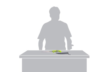 Image of Smiths Mr. Crappie 7 in Slab-Sticker Fillet Knife, Steel, Green, SP-51209