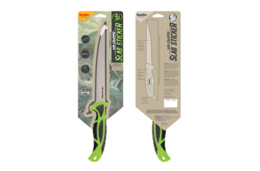 Image of Smiths Mr. Crappie 7 in Slab-Sticker Fillet Knife, Steel, Green, SP-51209