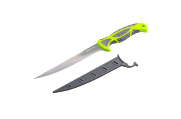 Image of Smiths Mr. Crappie 7 in Slab-Sticker Fillet Knife, Steel, Green, SP-51209