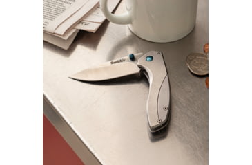 Image of Smiths Noesis 2.75 in Folding Knife, Frame Lock, Gray, 51245