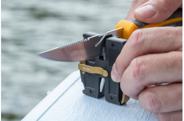 Image of Smiths RegalRiver BaitBreaker Knife, 4in, 400 Stainless Steel, Standard Blade, TPE Handle, Orange/Gray, SP-51054