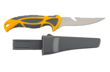 Image of Smiths RegalRiver BaitBreaker Knife, 4in, 400 Stainless Steel, Standard Blade, TPE Handle, Orange/Gray, SP-51054