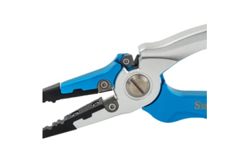 Image of Smiths Regalriver Fishing Pliers w/Sharpener, Blue, SP-50966