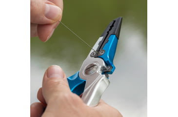 Image of Smiths Regalriver Fishing Pliers w/Sharpener, Blue, SP-50966