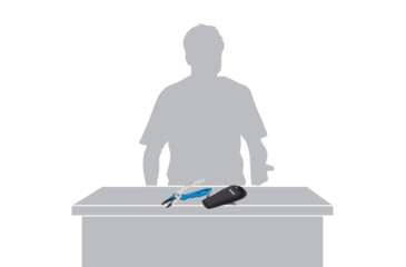 Image of Smiths Regalriver Fishing Pliers w/Sharpener, Blue, SP-50966