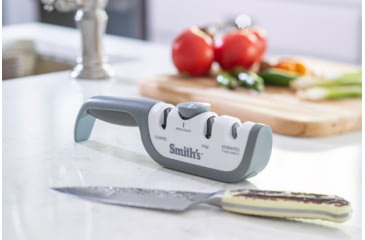 Image of Smiths Select Angle Adjust Manual Sharpener, Gray/White, SP-51109
