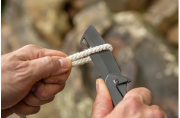 Image of Smiths Titania Cleaver Folding Knife, 3.26in, 400 Stainless Steel, Titanium, Cleaver Blade, Stainless Steel Handle, Titanium, SP-51141