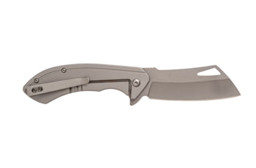 Image of Smiths Titania Cleaver Folding Knife, 3.26in, 400 Stainless Steel, Titanium, Cleaver Blade, Stainless Steel Handle, Titanium, SP-51141