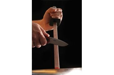 Image of Smiths 10in. Diamond Oval Sharpening Steel, Gray/Black/Orange SP-3001