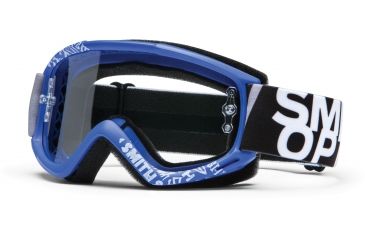 Image of Smith Optics Fuel v.1 MX Goggles - Blue Fader Frame w/ Clear Anti Fog Lens FV1CFBF13