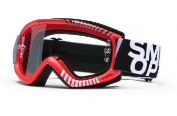 Image of Smith Optics Fuel v.1 MX Goggles - Red Daze Frame w/ Clear Anti Fog Lens FV1CFDZ13