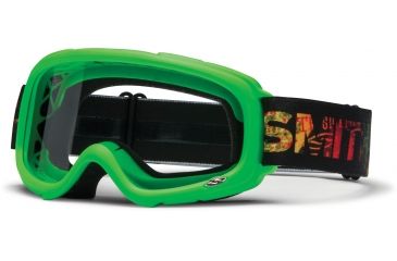 Image of Smith Optics Gambler MX Goggles - Green Frame w/ Clear Anti Fog Lens GX1CFGN13