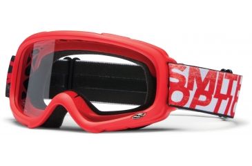 Image of Smith Optics Gambler MX Goggles - Red Frame w/ Clear Anti Fog Lens GX1CFRD13