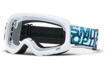 Image of Smith Optics Gambler MX Goggles - White Frame w/ Clear Anti Fog Lens GX1CFWT13