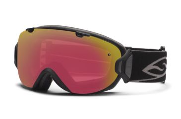 Image of Smith Optics I/OS Snow Goggles - Black Frame w/ Red Sensor and Platinum Lens IS7RZBK12