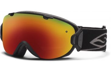 Image of Smith Optics I/OS Snow Goggles - Black Frame w/ Red Sol X and Blue Sensor Lens IS7DXBK12