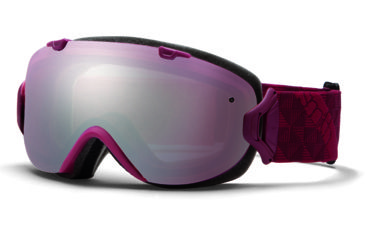 Image of Smith Optics I/OS Snow Goggles - Merlot Motif Frame w/ Ignitor and Blue Sensor Lens IS7IMM13