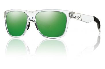 Image of Smith Optics Lowdown Sunglasses - Crystal Frame w/ Green Sol-X Lens LDPCGMCR