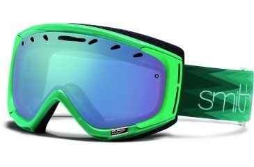 Image of Smith Optics Phase Snow Goggles - Jade Omega Frame w/ Blue Sensor Lens PZ6ZJO13
