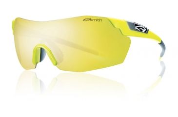 Image of Smith Optics Pivlock V2 Max Sunglasses - Acid Yellow Frame w/ Yellow Mirror/Ignitor/Clear Lens VWMPCYLMAY