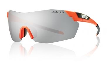 Image of Smith Optics Pivlock V2 Max Sunglasses - Safety Orange Frame w/ Super Platinum/Ignitor/Clear Lens VWMPCSPTSO