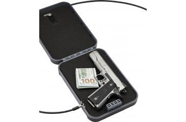 Image of Snapsafe, A Hornady Company Lock Box With Key Lock XL Gun Safe, Polycarbonate, Black, NSN N, 75212