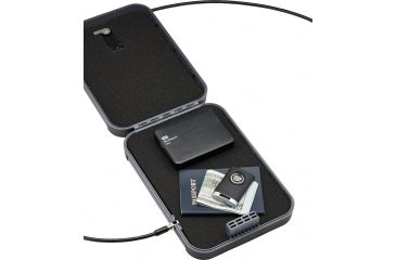 Image of Snapsafe, A Hornady Company Lock Box With Key Lock XL Gun Safe, Polycarbonate, Black, NSN N, 75212