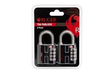 Image of Snapsafe, A Hornady Company Ruger TSA Padlock, 2pk, Black 76020R