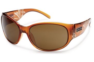 Image of Suncloud Polarized Optics Carousel Sunglasses - Cola Laser Frame and Brown Polarized Polycarbonate Lens S-CAPPBRCZ