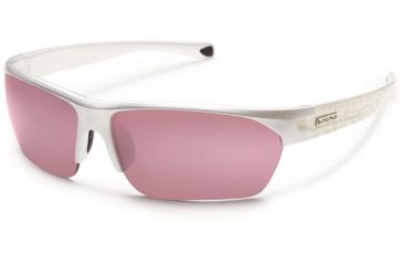 Image of Suncloud Polarized Optics Detour Sunglasses - Pearl Laser Frame and Rose Polarized Polycarbonate Lens S-DTPPRSPLZ