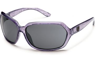 Image of Suncloud Polarized Optics Empress Sunglasses - Lavender Print Frame and Gray Polarized Polycarbonate Lens S-EMPPGYLV