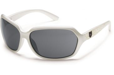 Image of Suncloud Polarized Optics Empress Sunglasses - Pearl Lase Frame and Gray Polarized Polycarbonate Lens S-EMPPGYPLZ