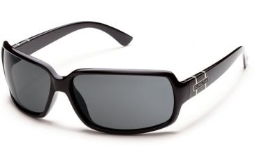 Image of Suncloud Polarized Optics Poptown Sunglasses - Black Frame and Gray Polarized Polycarbonate Lens S-PPPPGYBK
